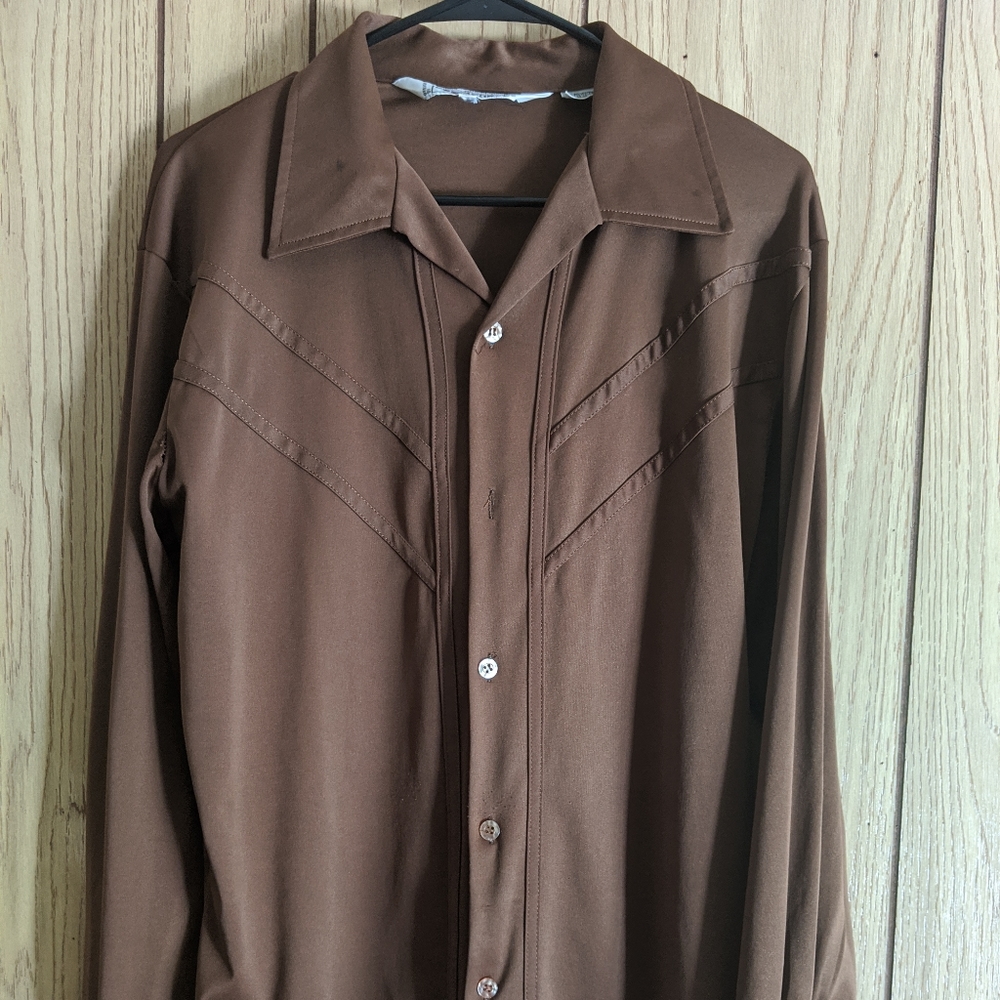 Vintage imported long sleeve button up